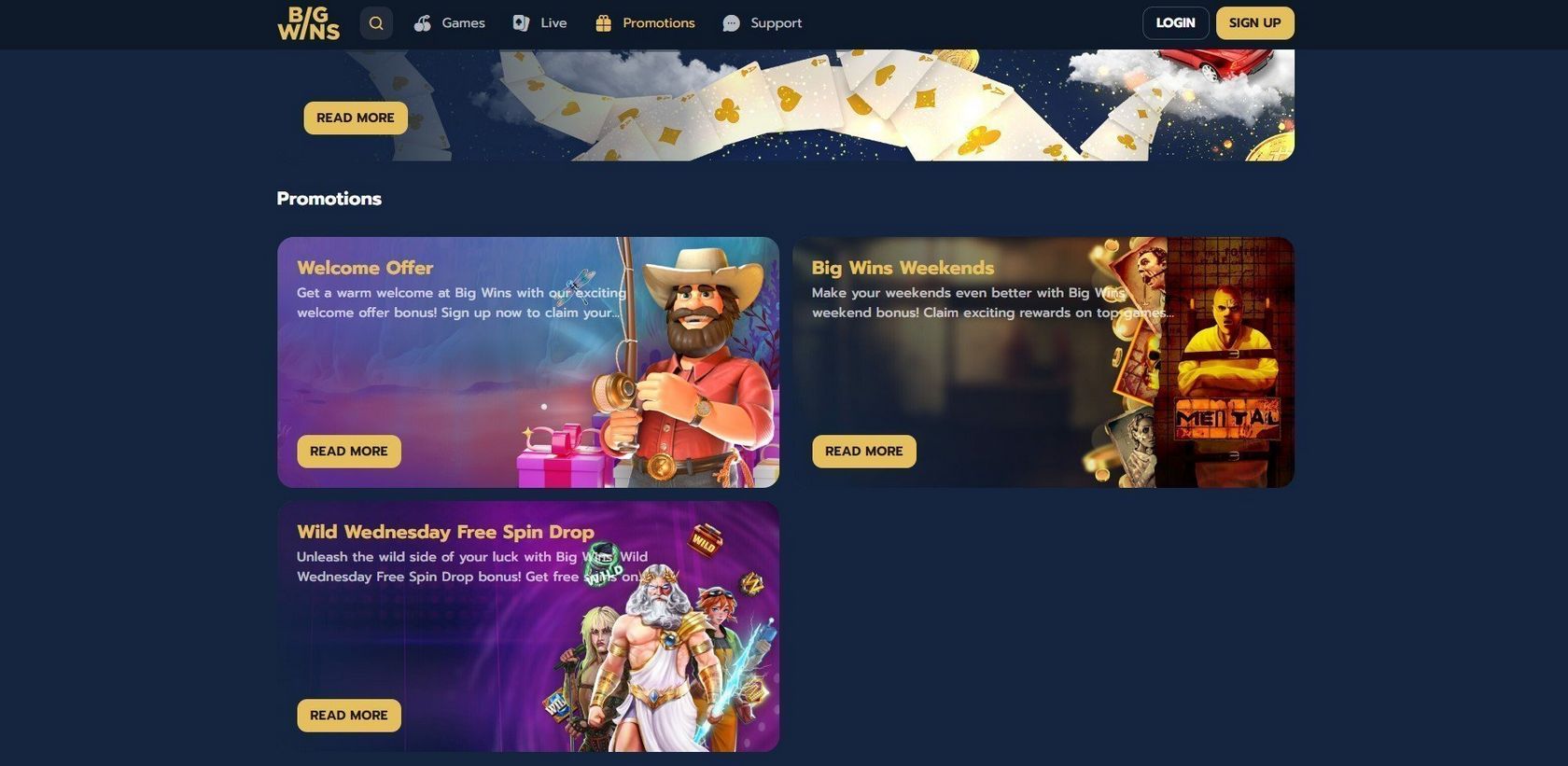 BigWins Casino site